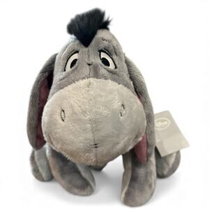 New With Tags Disney Store Eeyore SOFT Plush Detachable Tail Stuffed 15"
